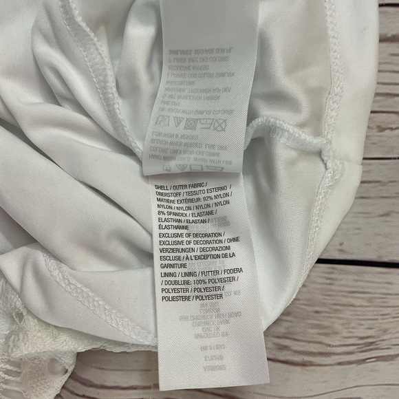 Isaac Mizrahi Small Short Cap Sleeve White Lace Mini Dress Summer Sundress - Picture 8 of 10